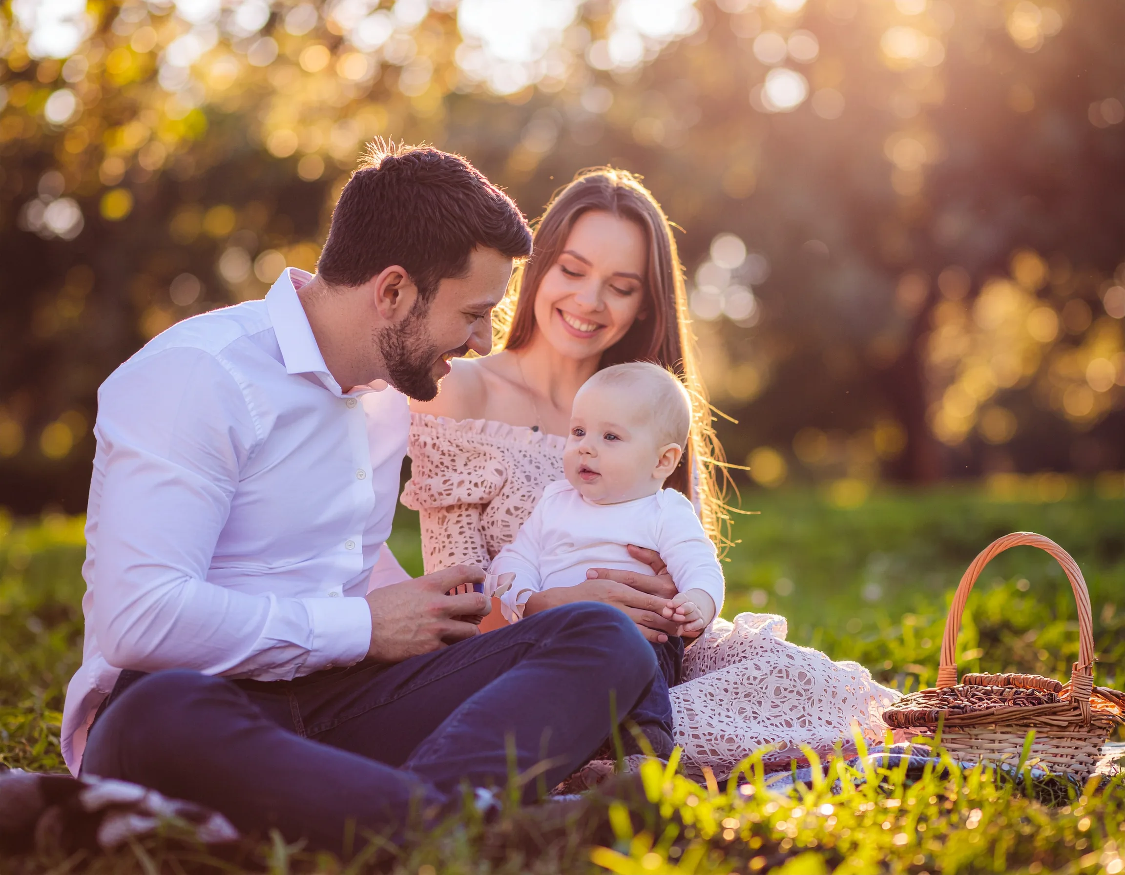 Family picnic outdoors